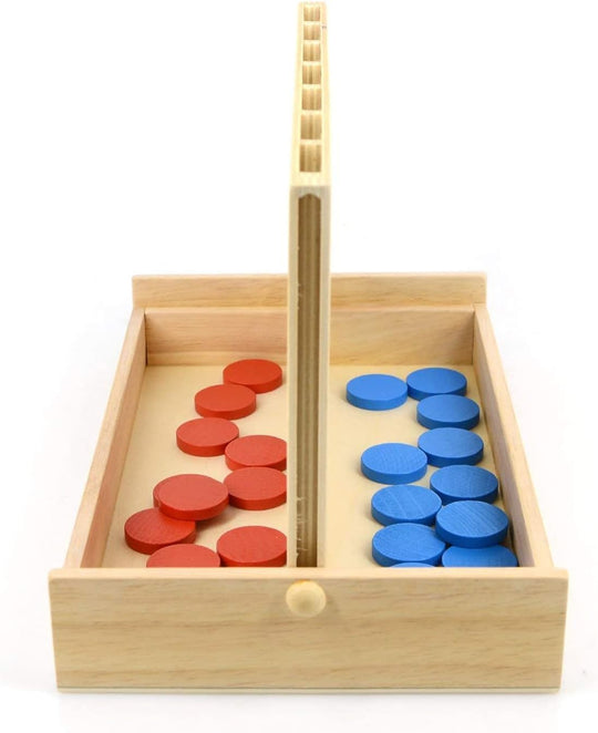 Foldable Line up 4 Game, Classic Strategy Family Fun Toy, Wood Connect Game for Kids and Adults (MOQ 10 Sets)