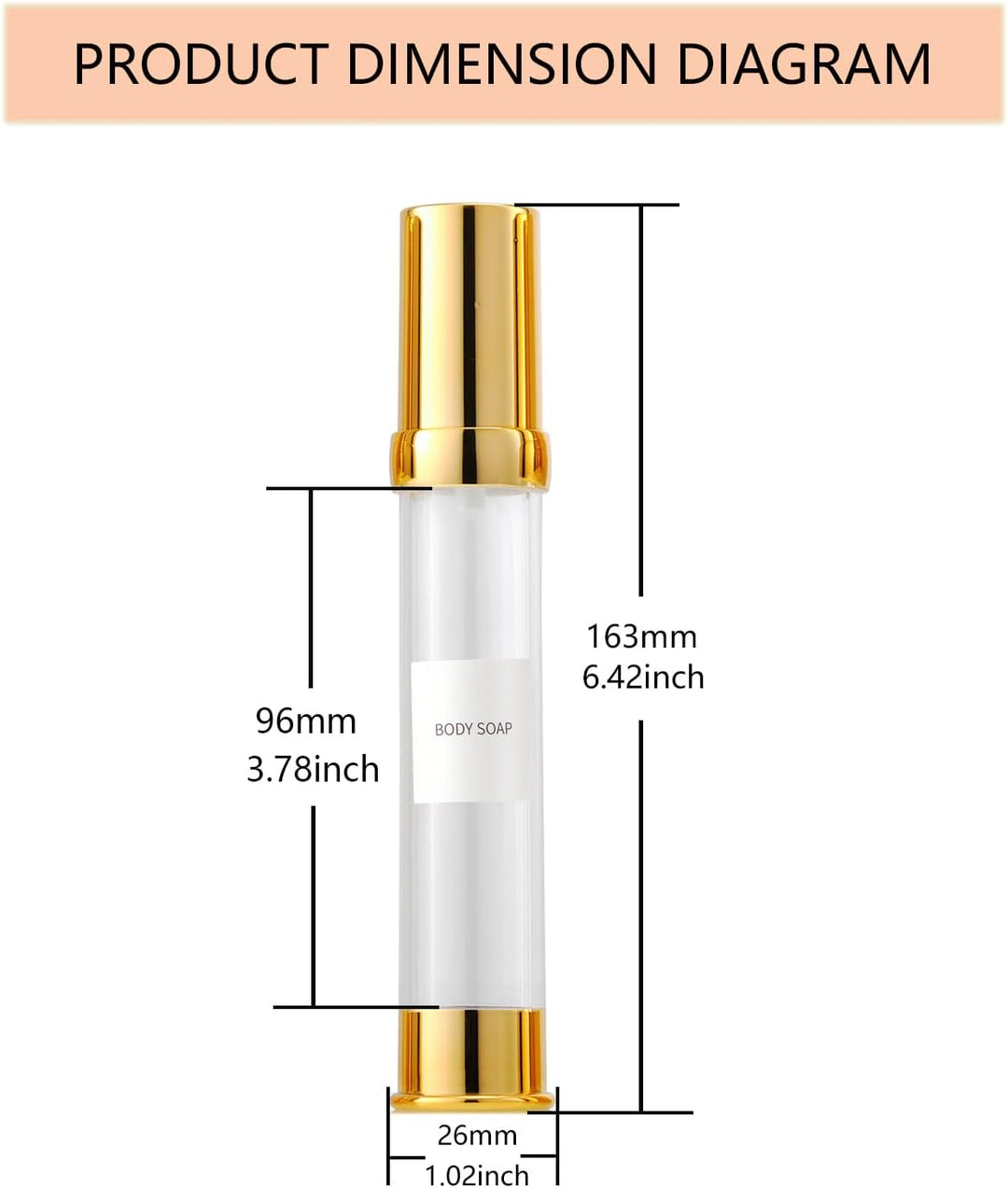 Vacuum Bottles for Liquids Refillable Empty Cosmetic Pump