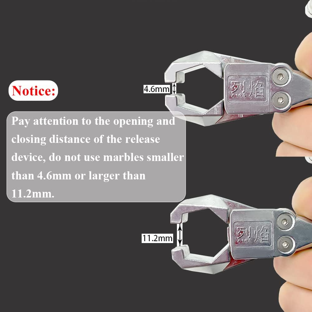 Stainless Steel Handheld Slingshot Release Grip Fish Dart Catapult Trigger Ball (MOQ 10 Sets)