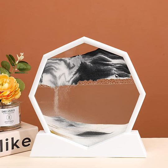 Octagon Dynamic Sand Pictures, Amazing Moving Sand Art, Glass 3D Deep Sea (MOQ 10 Sets)