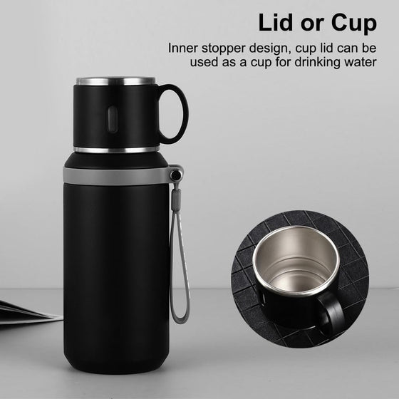 Stainless Steel Thermos Bottle Leakproof Insulated Water Bottle (MOQ 10 Sets)