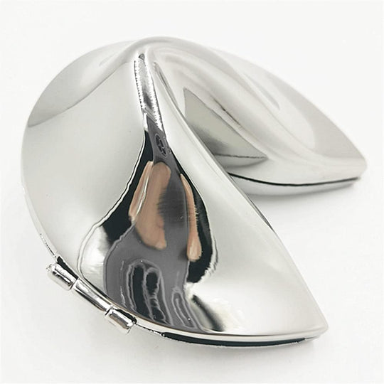 Metal Fortune Cookie Box With Message Slip Inside for Gifts and Home Decor (MOQ 10 Sets)