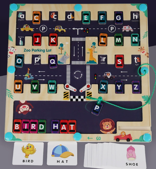 Magnet Alphabet Counting Double Sided Board Wood Puzzle