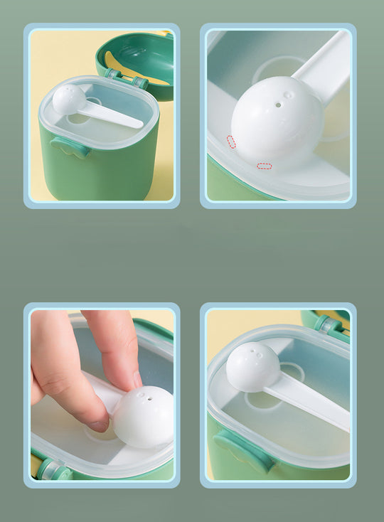 On-The-go Carry for Handle Containers Holder Pattern Scoop Spoon Cups Storage Baby Feeding Powder Newborn Food Candy Milk