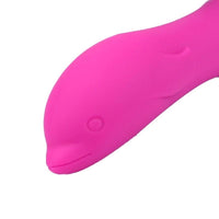 Dolphin head & Fins Vibrator & Wand Vibrator Women Sex Toy Wand Massage Clitoris Dildo Vibrator Combo - MOQ 10 Pcs