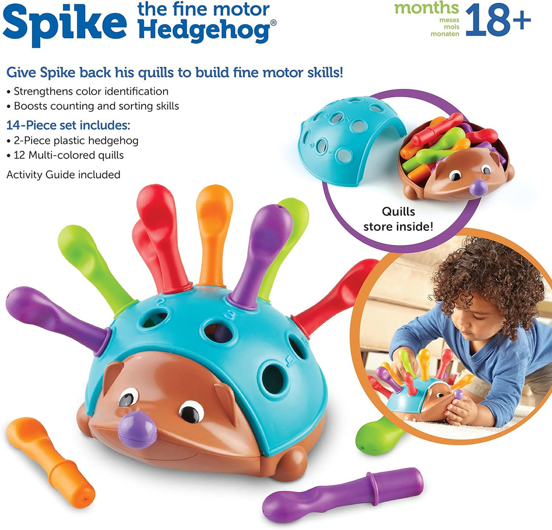 Spike The Fine Motor Hedgehog - Toddler Learning Toys, Fine Motor and Sensory(10 Pack)