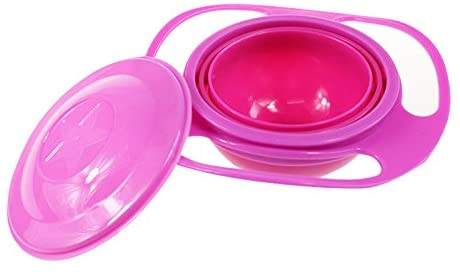 Baby Learning Drinking Cup & Baby Bowl Flying saucer Rotating & Balancing Combo Pack - MOQ 10 Pcs