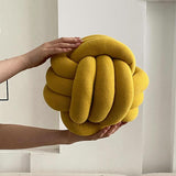 Hand-woven knotted ball pillows sofa pillows living room cushion pillows