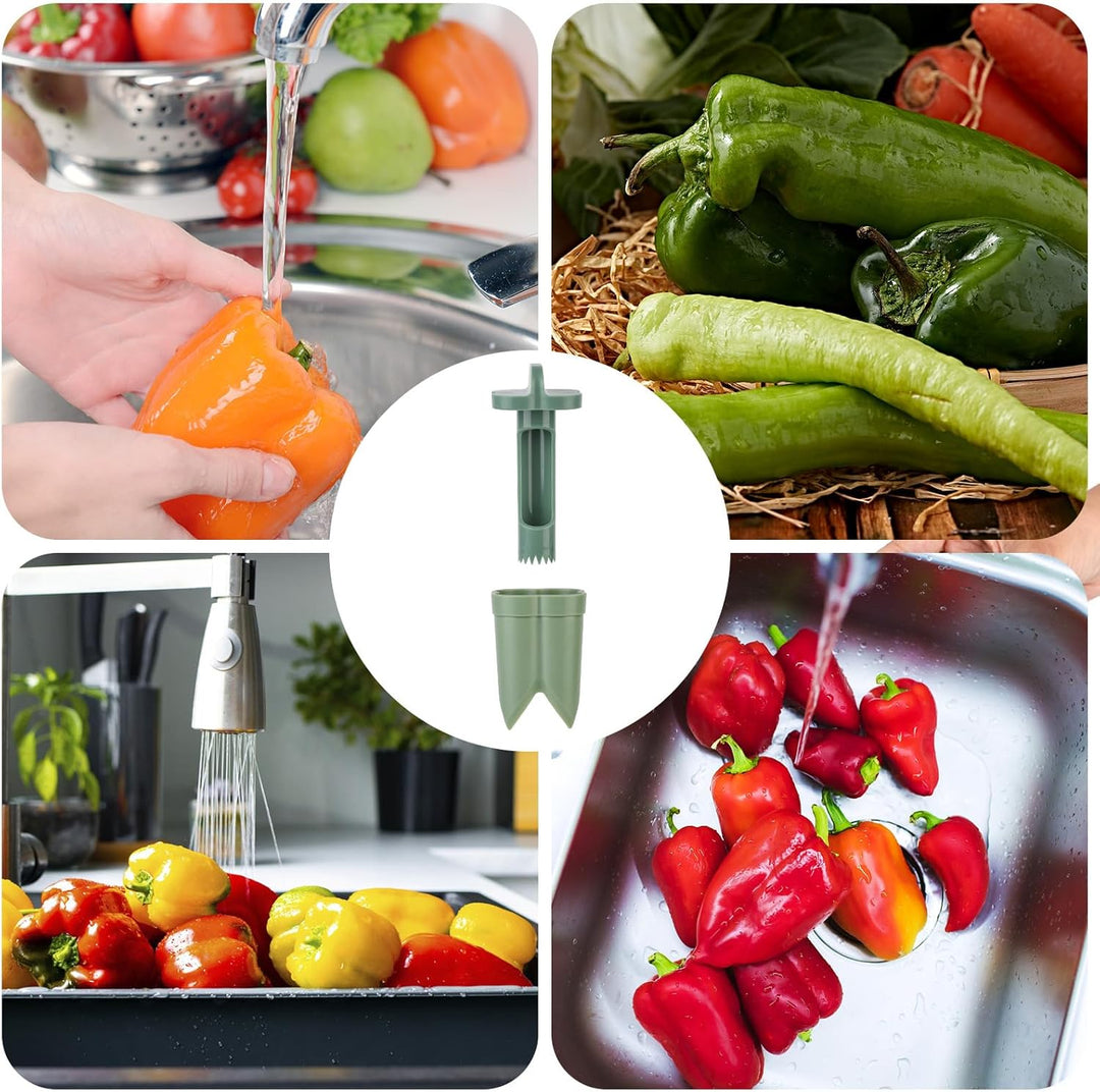 Pepper Deseeder Bell Pepper Corer Pepper Corer Tool 2 in1