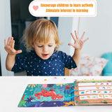 DIY Quiet Book for Toddlers, Montessori Busy Book for Kids, Dinosaur Preschool Learning Activities Learning & Education Toys