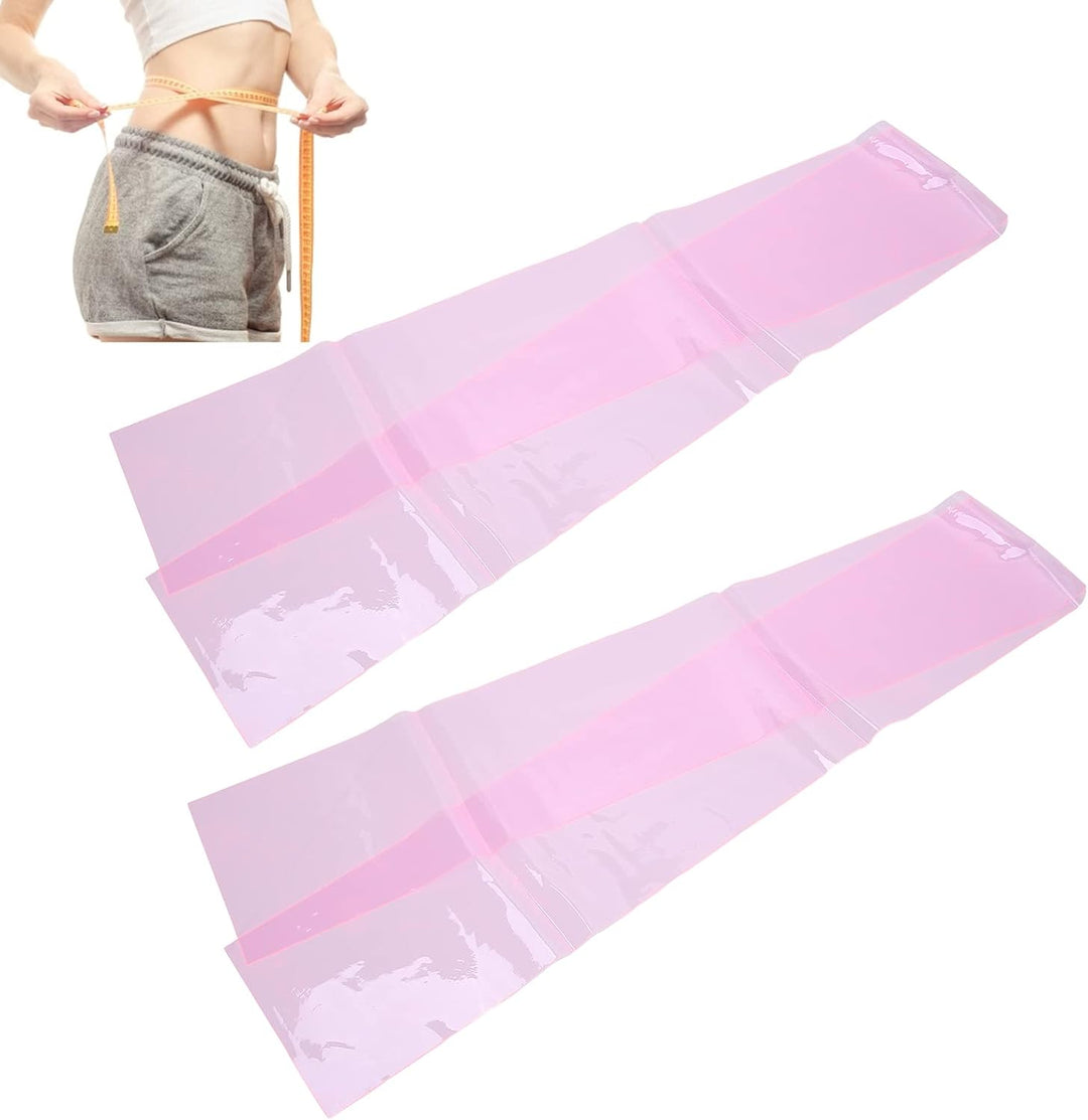 Slimming Belt Waist with Burn Fat, 2 pcs Waist Trimmer Belt PVC Waist Leg Thigh Wrap Shaper Slimming Belt Weight Loss Wrap