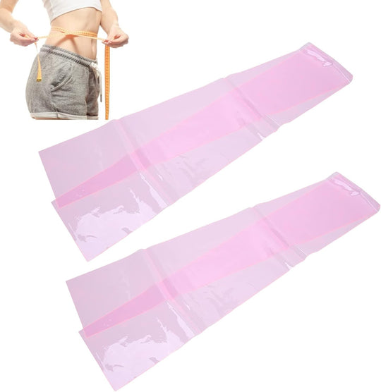 Slimming Belt Waist with Burn Fat, 2 pcs Waist Trimmer Belt PVC Waist Leg Thigh Wrap Shaper Slimming Belt Weight Loss Wrap(Bulk 3 Sets)