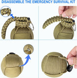 Outdoor camping accessories survival pack emergency gear tools pocket survival kit(Bulk 3 Sets)