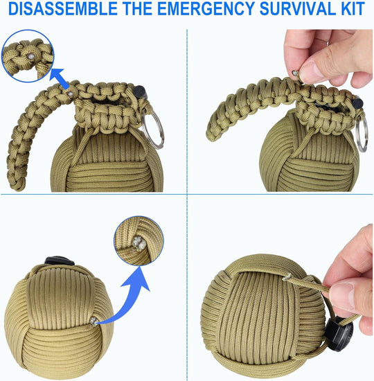 Outdoor camping accessories survival pack emergency gear tools pocket survival kit(10 Pack)