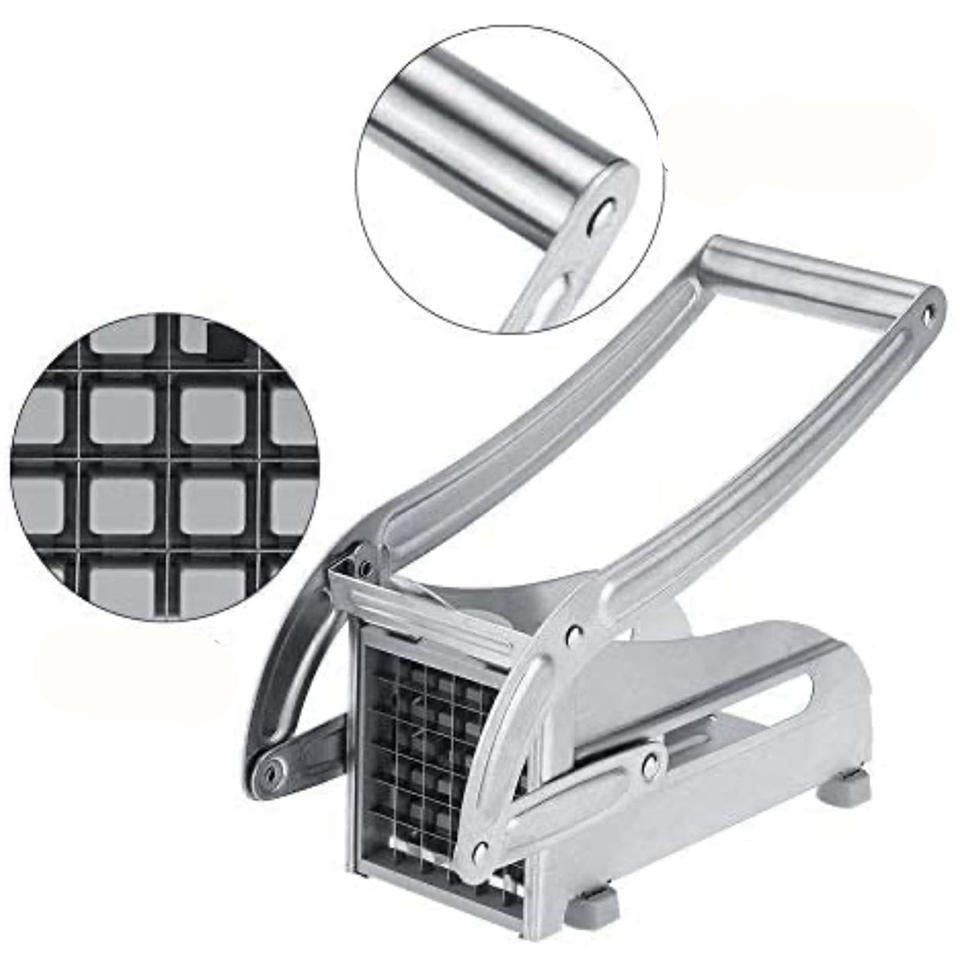 Stainless Steel French Fries Slicer Potato Chipper Chip Cutter Chopper Maker Vegetable and Potato Slicer for Potatoes Carrots Cucumbers