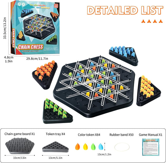 Chain Triangle Chess Educational Desktop Game for Parent-Child Interaction