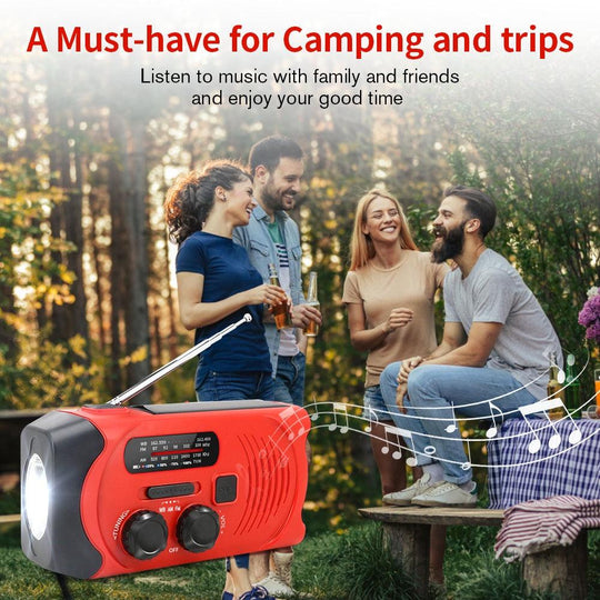 Earthquake disaster solar hand crank radio camping outdoor mini emergency survival kits(10 Pack)