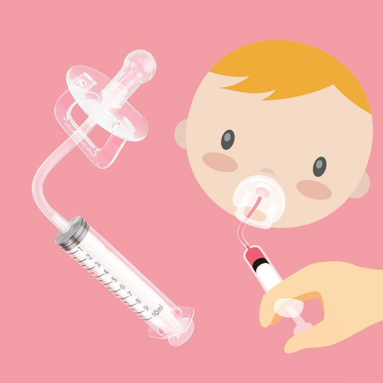 High Quality 10ml Pacifier Feeder Syringe Type Silicone Baby Medicine Pacifier Baby Feeding Set(10 Pack)