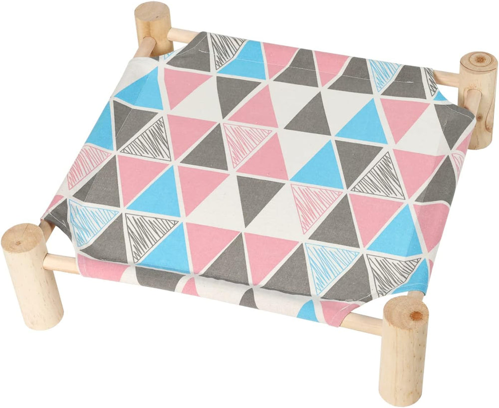 Raised Pet Hammock Bed, Wooden Frame Indoor Outdoor Dog Cot (MOQ 10 Sets)