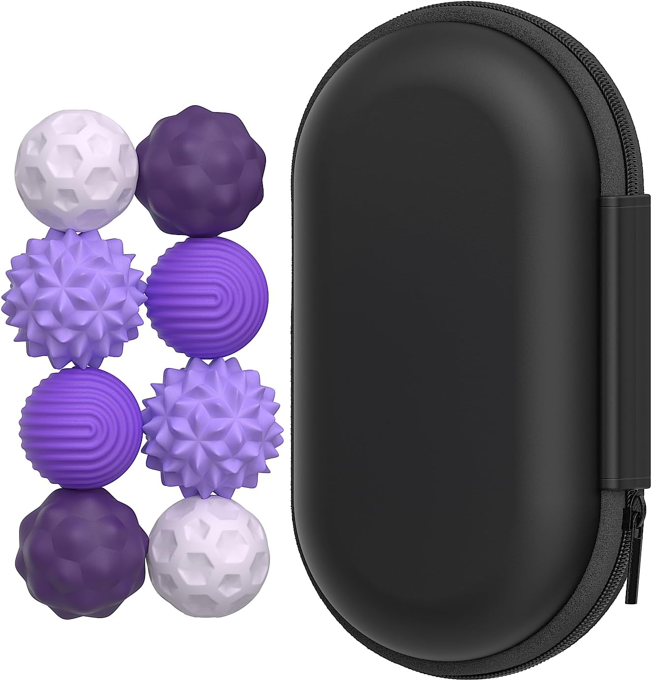Magnetic Attraction Stress 8 Balls with Silicone Shell and Storage Box ...