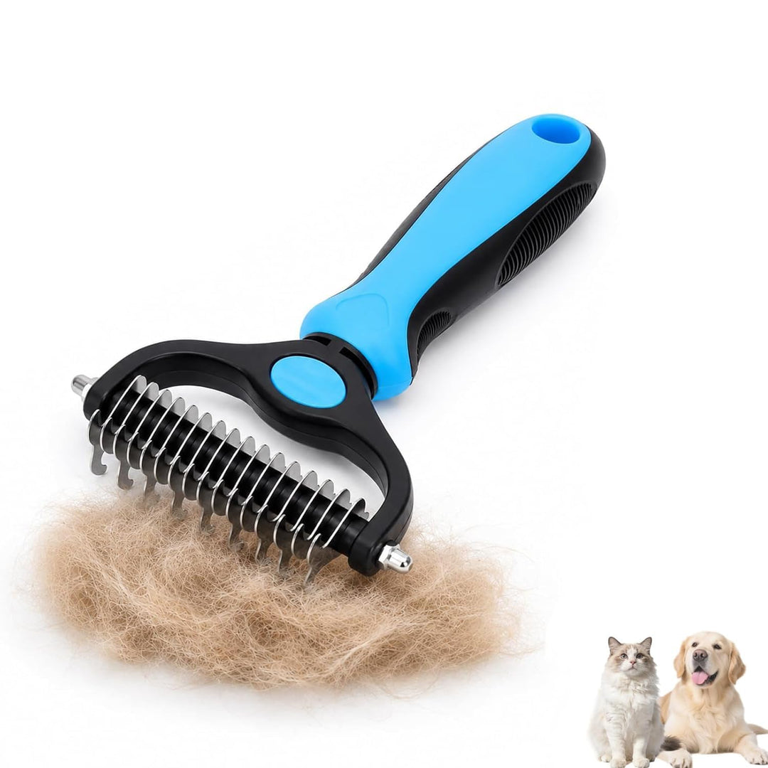 Dog & Cat Detangling Comb – Pet Grooming Brush for Knots & Tangled Fur