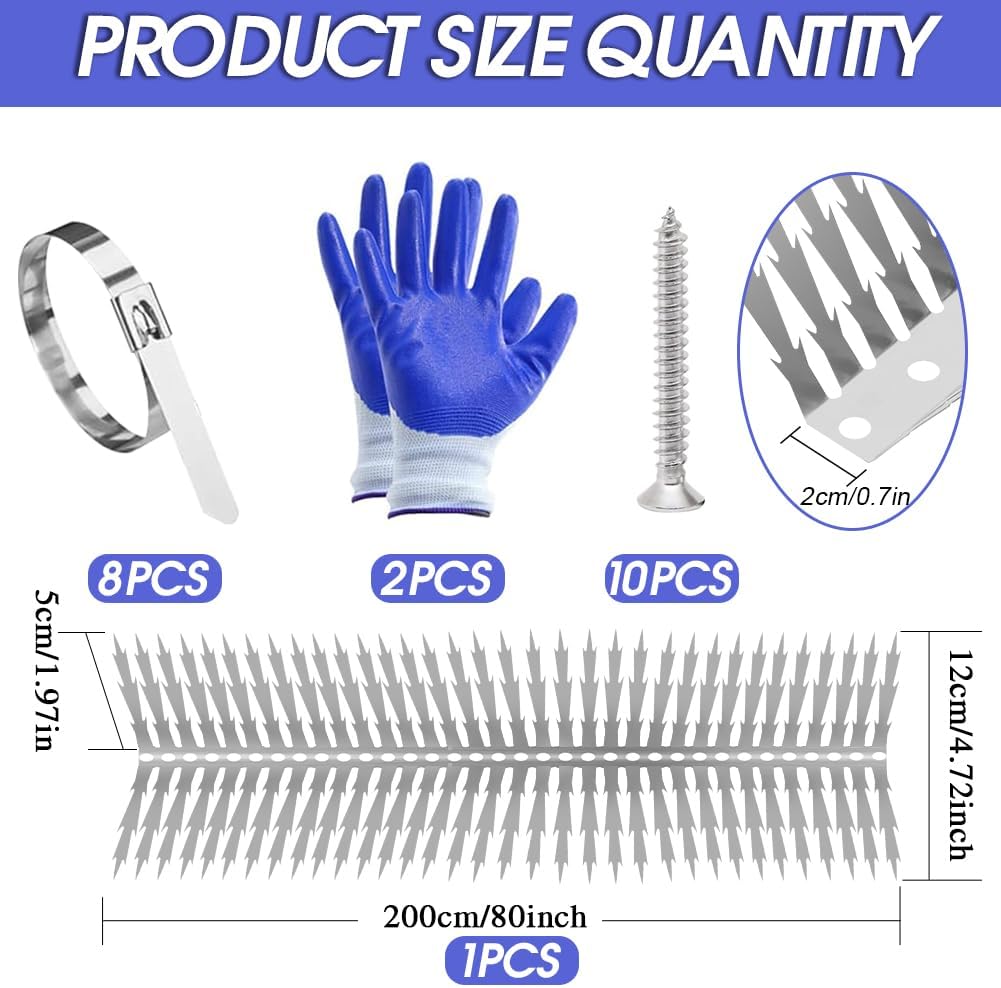 Outdoor Stainless Steel Garden Fence Spikes and Wall