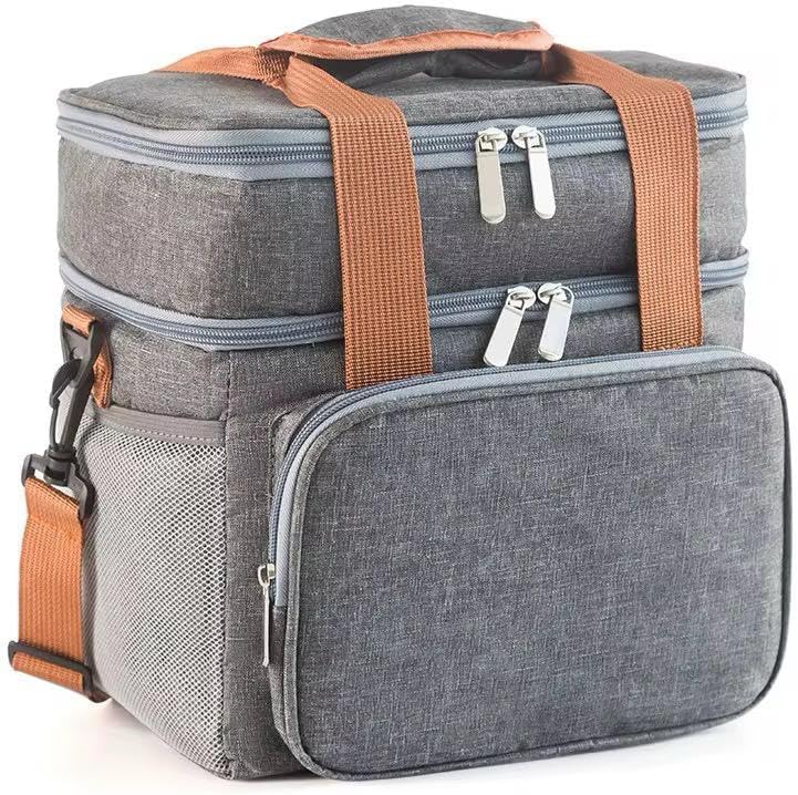 Double Layer Insulated Cooler Lunch Bag – 13L Large Capacity, Waterproof Thermal Bag