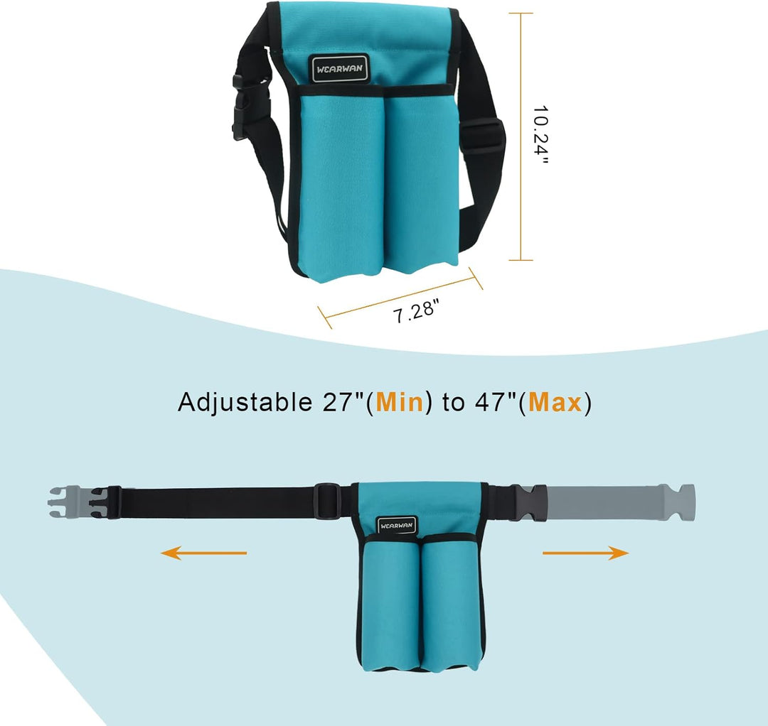 Adjustable Waterproof Polyester Massage Bottle Holster Oil Belt Bag