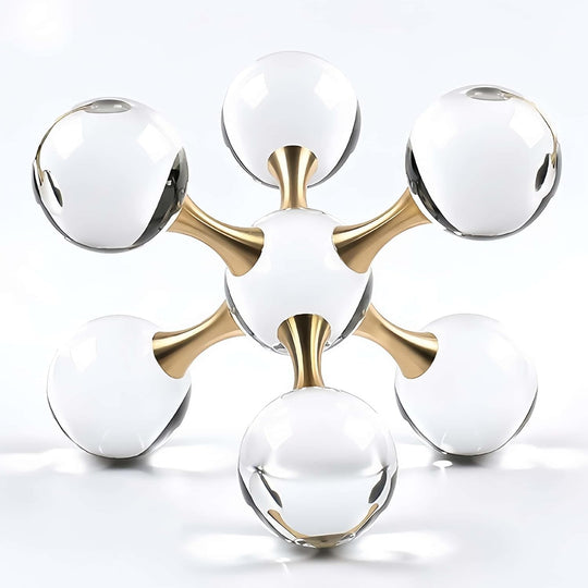 Golden Crystal Ball Home Decor for Modern Western House Decor (MOQ: 10 Sets)