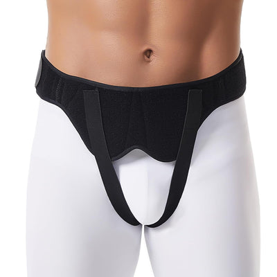 Adjustable Inguinal Hernia Belt for Men & Women – Bilateral Support with 2 Removable Compression Pads