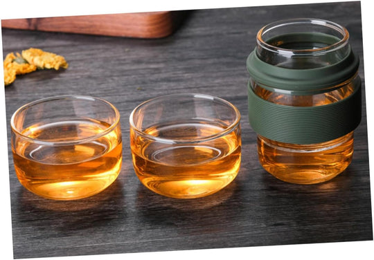 Portable Travel Tea Set with Carrying Case Glass Teapot and Infuser for Loose Leaf Tea (MOQ 10 Sets)
