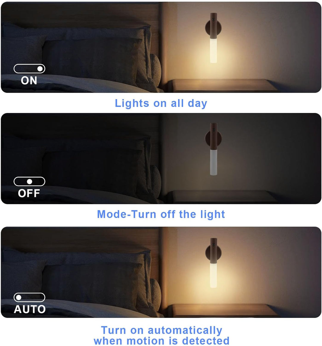 Portable Wireless Magnetic USB Rechargeable Smart Indoor Sensor Control Wall Induction Lamps (MOQ 10 Sets)
