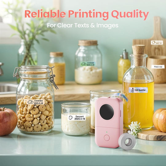 Phomemo D30 Bluetooth Label Maker Machine with Tape – Mini Portable Label Printer for Home, School & Office (MOQ 10 Sets)