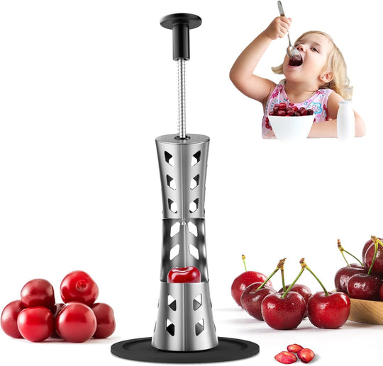 Stainless Steel, Durable, Press Type for Effortless Cherry Seed Removal