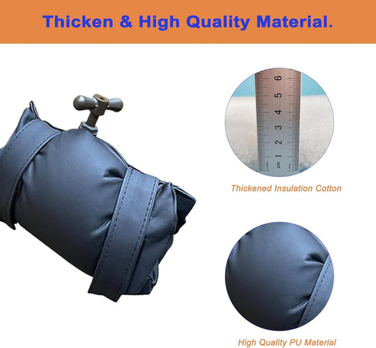 Winter Outdoor Sports & Entertainment Product Leather Faucet Antifreeze Protective Cover