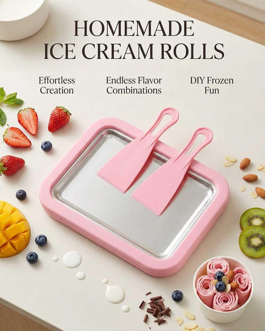 Stainless Steel Freezing Plate for Rolled Ice Cream (MOQ 10 sets)