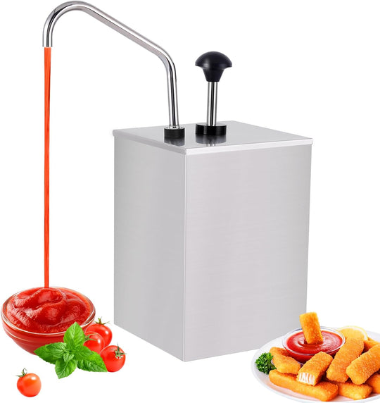 Stainless Steel Ketchup Dispenser Utensils for Convenient Sauce Serving (MOQ 10 Sets)