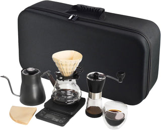 Portable coffee Set - Manual Coffee Grinder, Coffee Dripper Set, Gooseneck Kettle (MOQ 10 Sets)