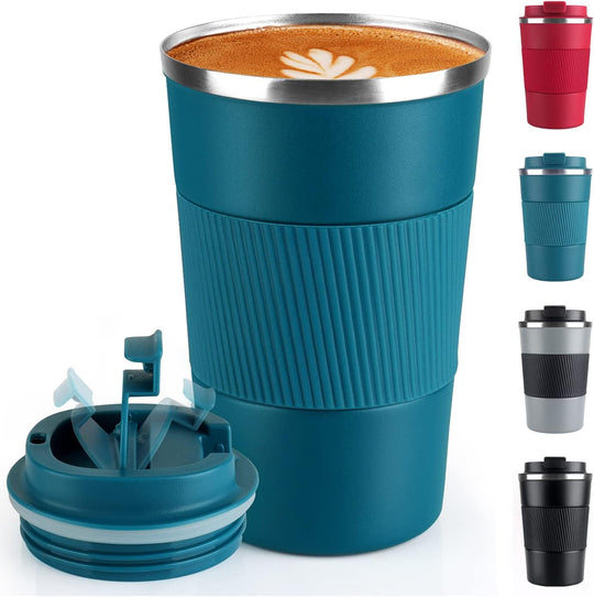 Vacuum Stainless Steel Insulated Travel Mug Spill Proof with Leakproof Lid