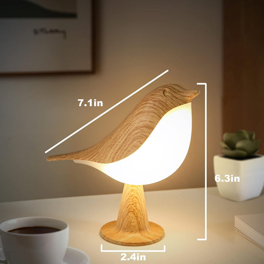 Night Light Aroma Diffuser with Bird Design Dimmable Detachable Sleep Aid Desktop Decor Ambient Lamp