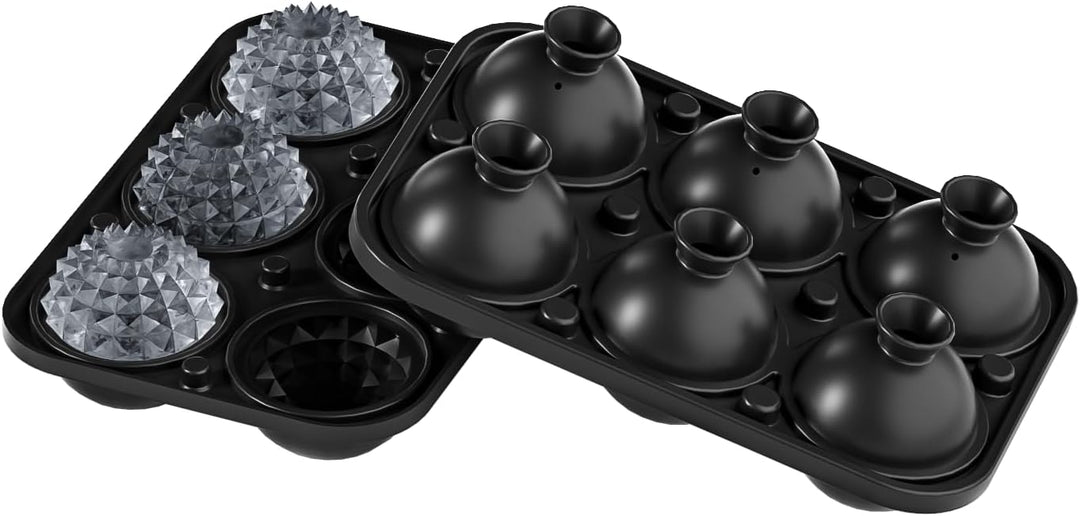 Silicone Ice Cube Tray BPA Free Large Whiskey Ice Cream Tools Sphere Ice Cube Maker Mold With Lids