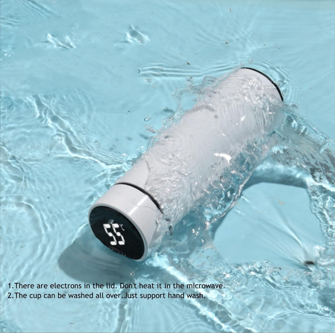 Steel Vacuum Flask,Travel Mug with Smart LCD Touch Screen, Keep Hot Or Cold