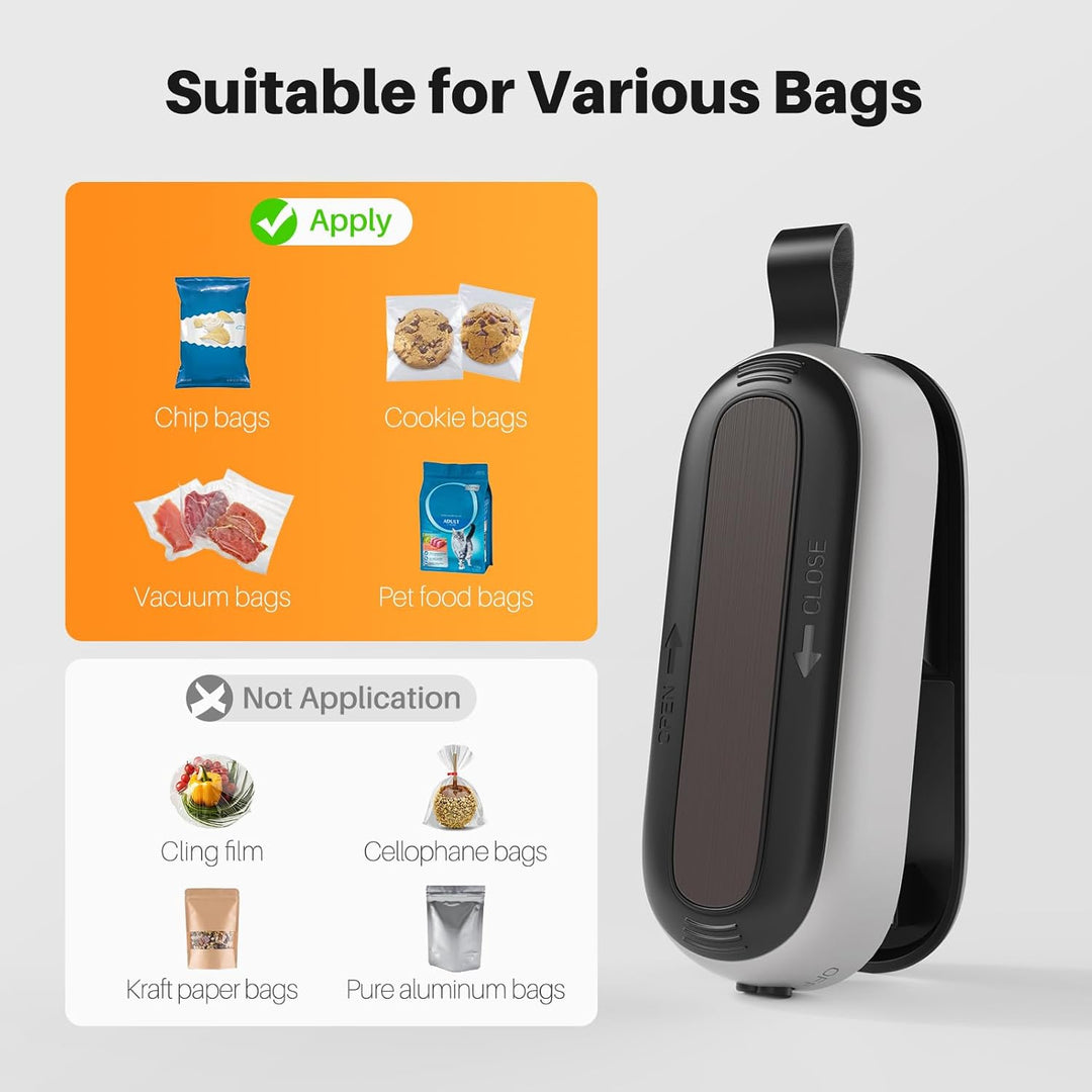 Heat Seal & Cutter with Lanyard, Portable Handheld Chip Bag (MOQ 10 Pcs)