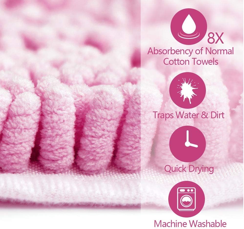 Quick-Drying Chenille Pet Cleaning Towel Eco-Friendly Foldable Dog Bath Glove Absorbent Pet Towel