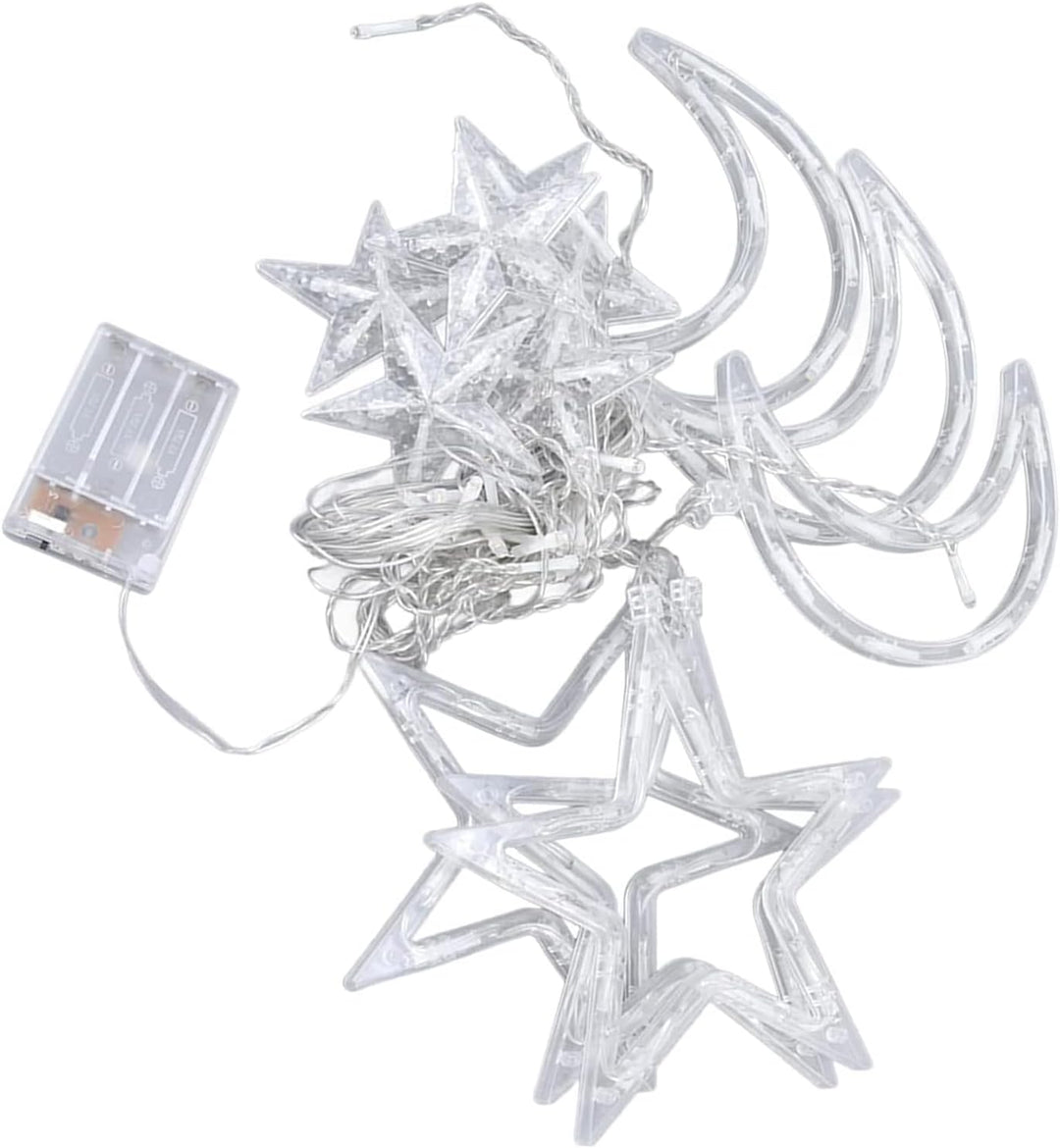 ✨ VIGOR Moon & Star LED Curtain Lights – Enchanting Fairy String Lights