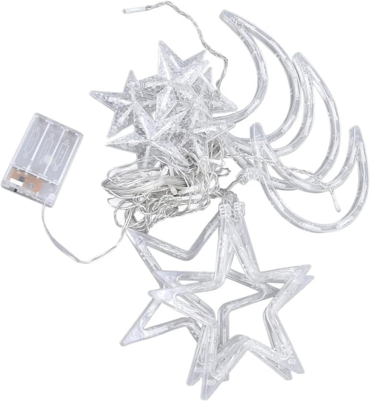 ✨ VIGOR Moon & Star LED Curtain Lights – Enchanting Fairy String Lights