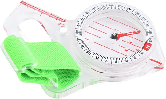 VIGOR Thumb Compass for Map Reading – Multifunction Navigation Compass with Ruler for Backpacking, Camping, Hiking & Orienteering Survival Gear (MOQ 10 Sets)