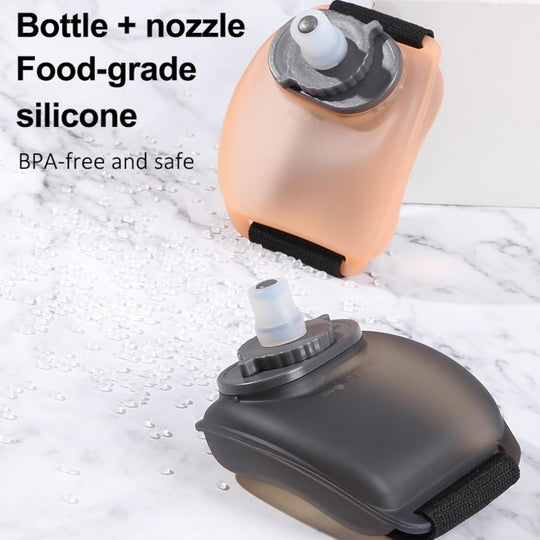 Wearable Hands-Free Leak-Proof Silicone Sports Water Bottle