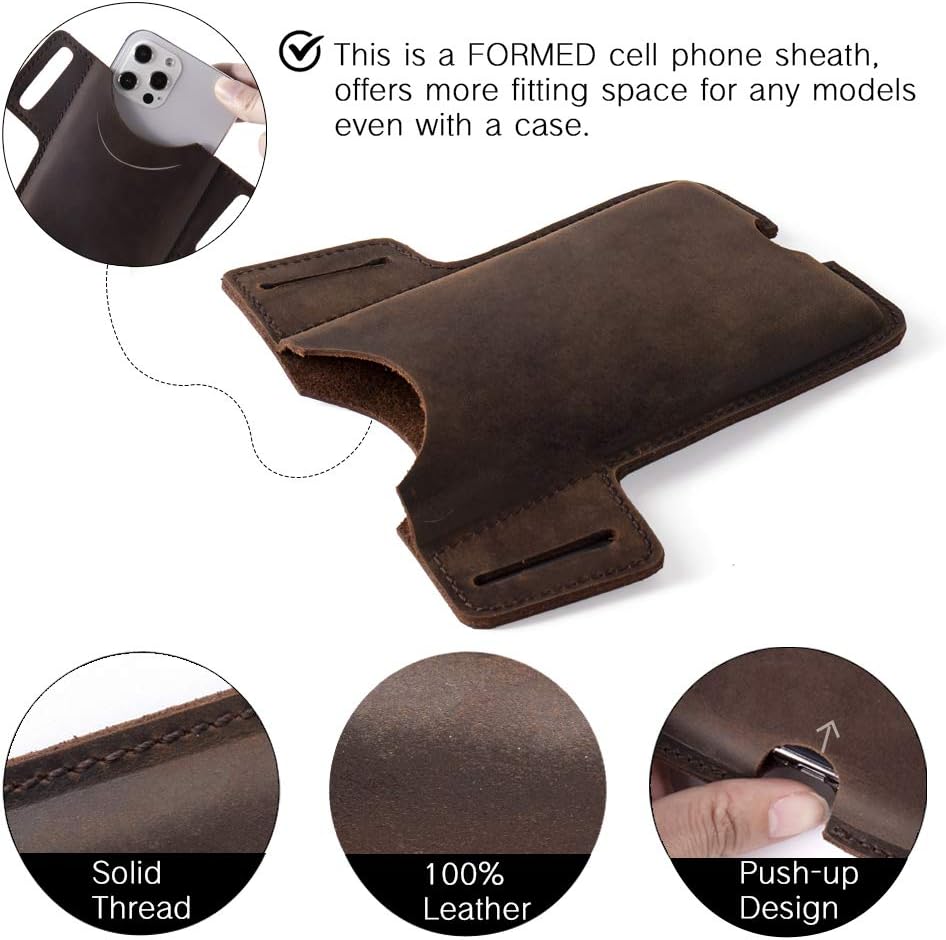Mens Holster Waist Cellphone Loop Belt Bag Phone Pouch Wallet (MOQ 10 Sets)