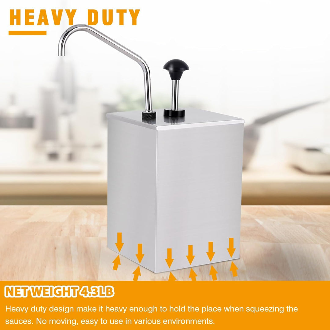 Stainless Steel Ketchup Dispenser Utensils for Convenient Sauce Serving (MOQ 10 Sets)